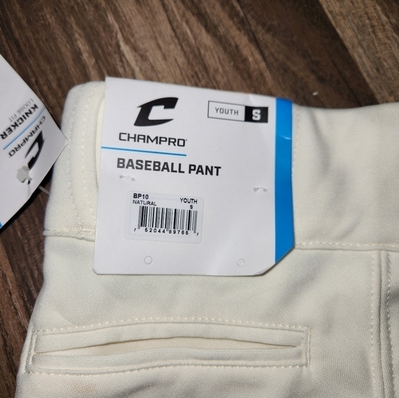 CHAMPRO Cream Color Baseball Pants Size Youth Small ⚾️ Baseball Season!!… - Picture 3 of 6